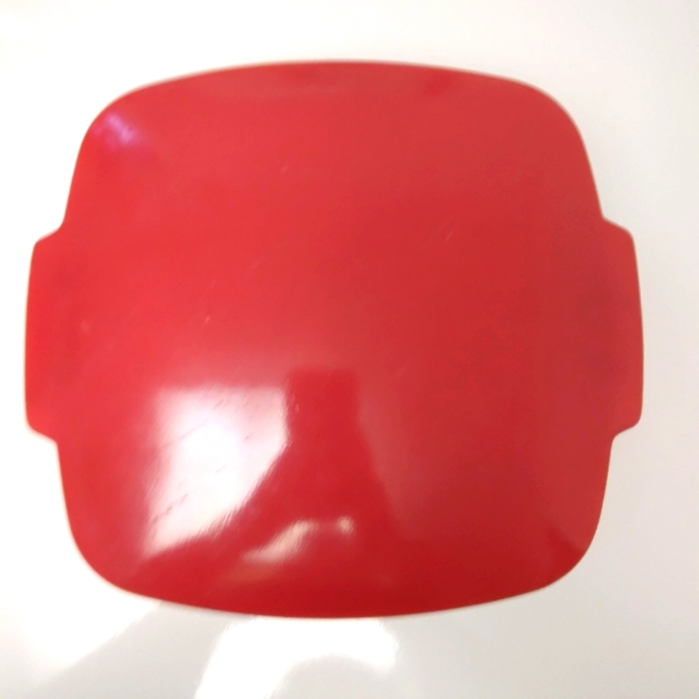 PYREX MCM Square Caserole Dish With Lid In Red.  2.5 Quarts
